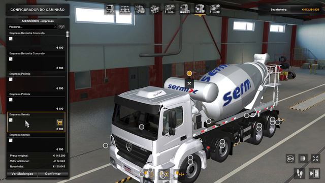 Euro Truck Simulator 2- Mercedes Benz Axor Betoneira Para V.1.39.X By: SouzaSG смотреть онлайн