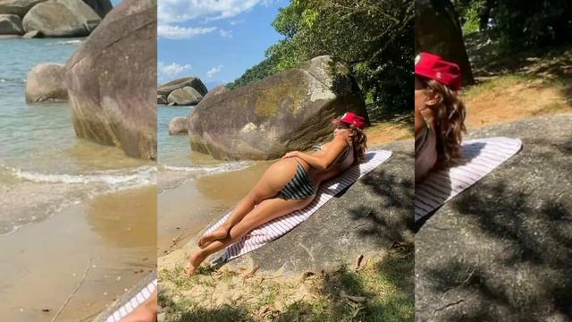 Camila Pitanga surge de fio dental e chama a atenção смотреть онлайн