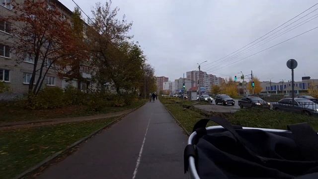 Ковров улица Строителей и Комсомольская 22 октября 2022 года. Еду на велике. Samsung S20Fe