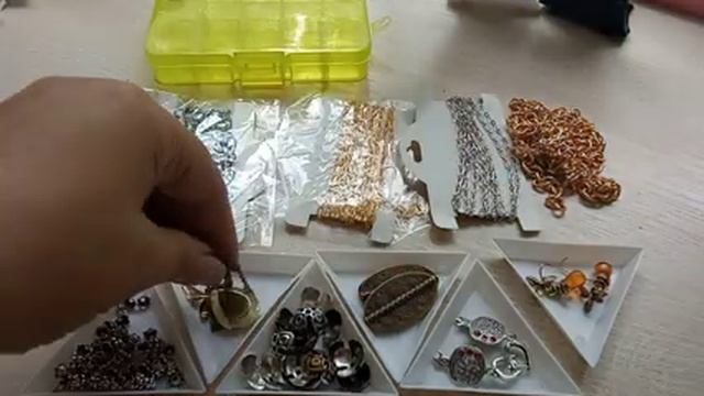 Обзор посылок с сайта АлиЭкспресс (фурнитура для создания украшений)