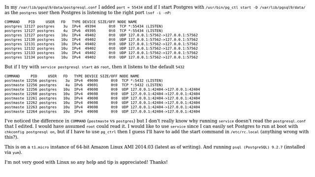 DevOps & SysAdmins: Postgresql not listening on the correct port using service command смотреть онлайн
