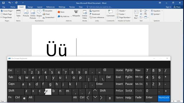 How to type letter U with Diaeresis (two dots) in Word: How to Put Double Dots Over a Letter смотреть онлайн