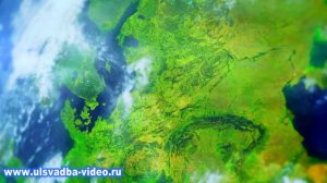 Футаж Планета Земля. Континенты. Вид из космоса