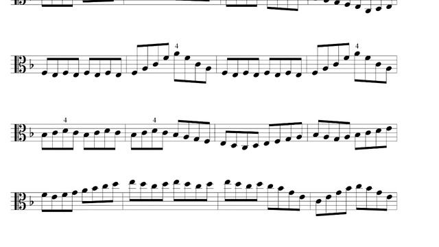 Franz Wohlfahrt - 60 Studies For Violin, Op. 45, No. 1 (Transcribed For Viola)