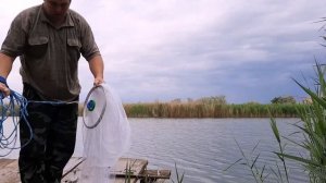 Как правильно забрасывать кастинговую сеть. Накидку.