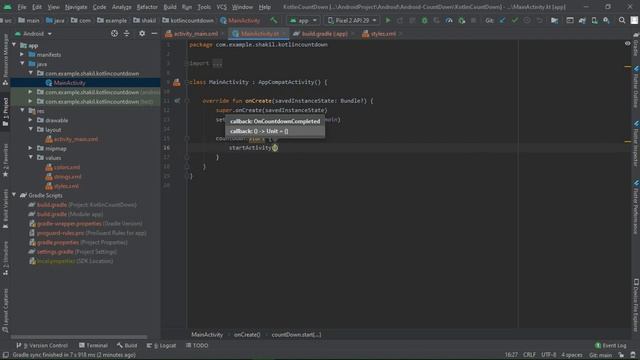 Kotlin Count Down Tutorial смотреть онлайн