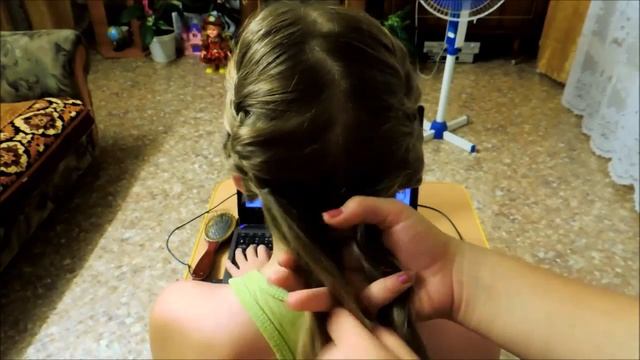 Рыбий хвост (сплетение двух колосков) смотреть онлайн