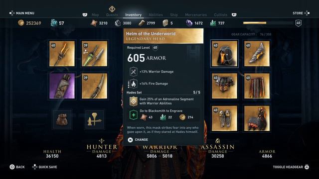 Assassin's Creed® Odyssey helm of the underworld suit \ horse смотреть онлайн