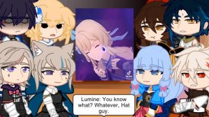 •//Genshin Impact Characters React to Traveler Lumine//• || (Some Angst) ||