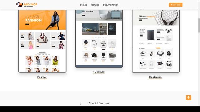AndShop React Redux Ecommerce Template shopping React Ecommerce template смотреть онлайн