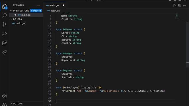Golang हिंदी | Nested Structs and Code Reusability in Golang ( Hindi ) смотреть онлайн