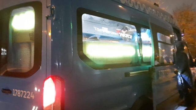 Микроавтобус Нижегородец-222708(Ford Transit FBD) следует по маршруту 443 смотреть онлайн