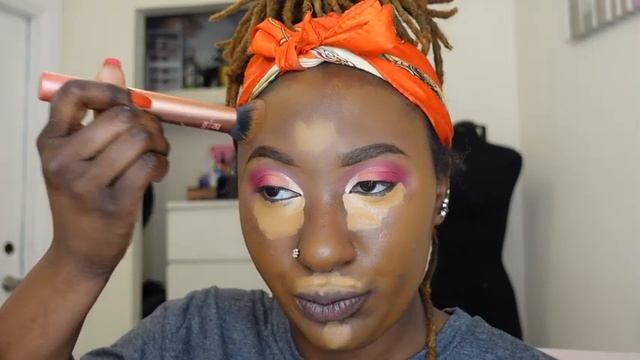 Valentine's Day Makeup | Juvias Place Palettes | Pink and Red Makeup | Darkskin смотреть онлайн
