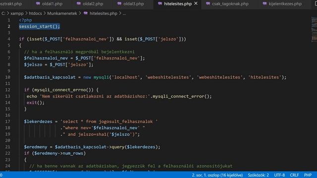 PHP Munkamenetek 2. rész - Bejelentkezés смотреть онлайн