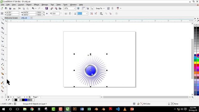 How to Create Beautiful Pattern Design in Corel Draw x7 Part 46 смотреть онлайн