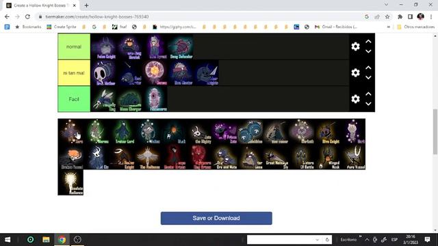 hollow knight tier list смотреть онлайн