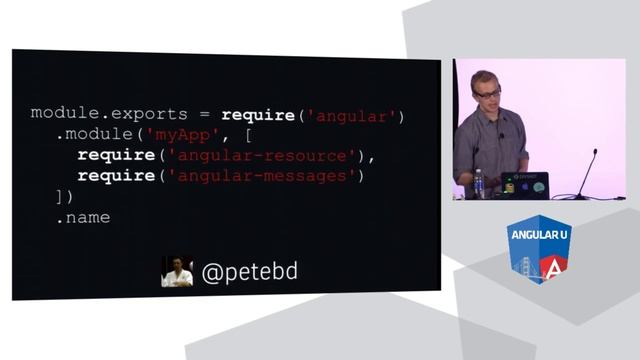Reusable Angular Components with Browserify смотреть онлайн
