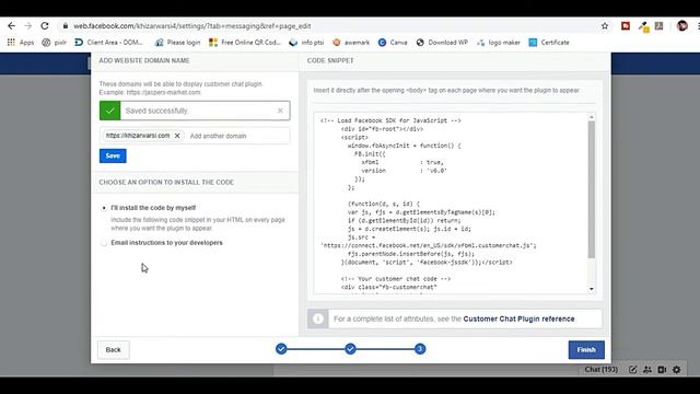 How to add Facebook Page Messenger live chat with WordPress website 2020 | without coding knowledge смотреть онлайн