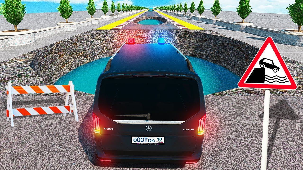 ПРОЕДЕТ ЛИ ОПЕРСКИЙ МЕРСЕДЕС V CLASS ОПАСНУЮ ЯМУ С ВОДОЙ В ГТА 5 МОДЫ! ЭКСПЕРИМЕНТЫ В GTA 5! смотреть онлайн