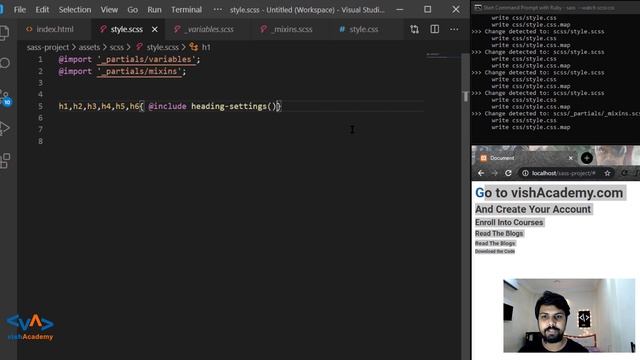 SASS Mixins Tutorial | Learn sass in Hindi/Urdu | vishAcademy смотреть онлайн