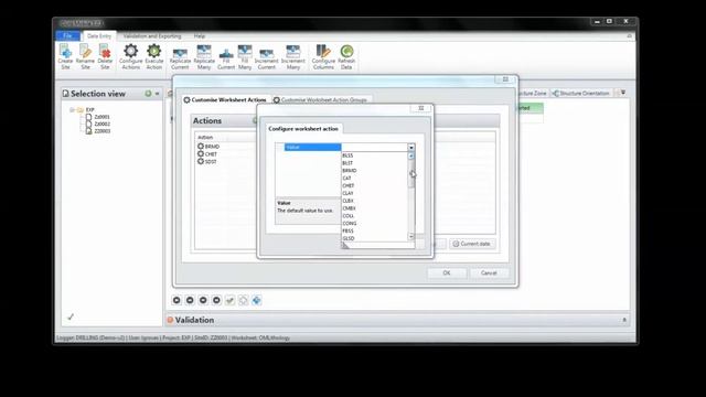 OCRIS Mobile Tutorial 06: Configured Action (Lithology Logging) смотреть онлайн
