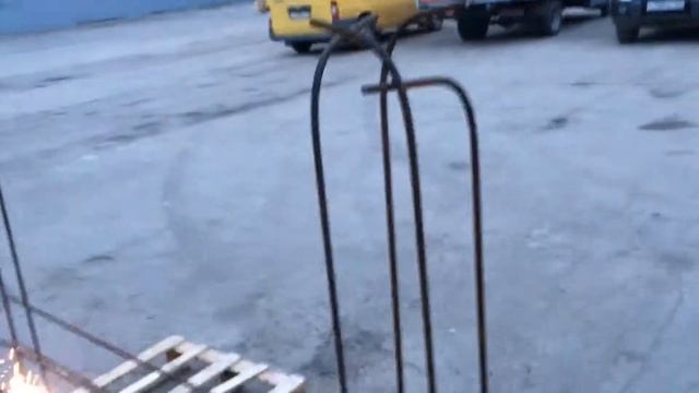 Как сделать каркас для швеллера на откатные ворота смотреть онлайн