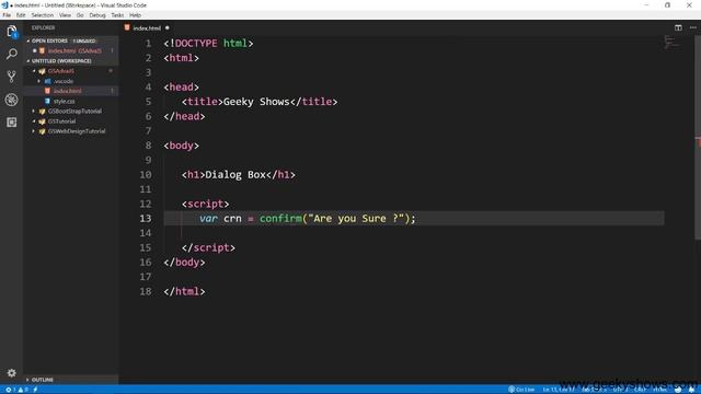 Dialog boxes in JavaScript (Hindi) смотреть онлайн