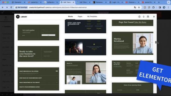 Elementor How To Create  A website (with Wordpress 2024!) And Elementor