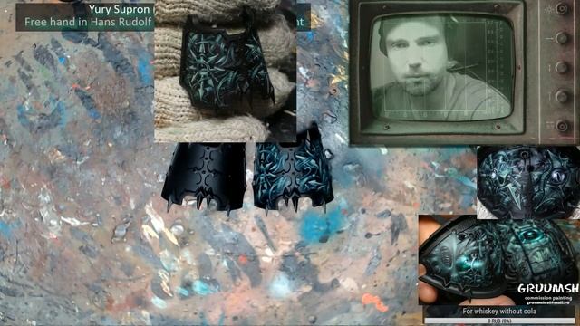 Free hand in Hans Rudolf «Rüdi» style for Chaos knight PART 2 смотреть онлайн