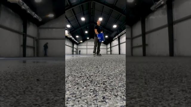 This Garage… ?Learn From Us: DecorativeConcreteSchool.com #epoxy #garage #floor #satisfying
