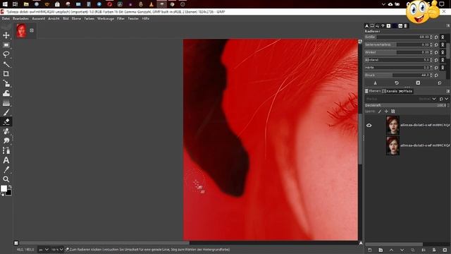 Gimp 2.10.24 Color Key erstellen Schnellmaske смотреть онлайн