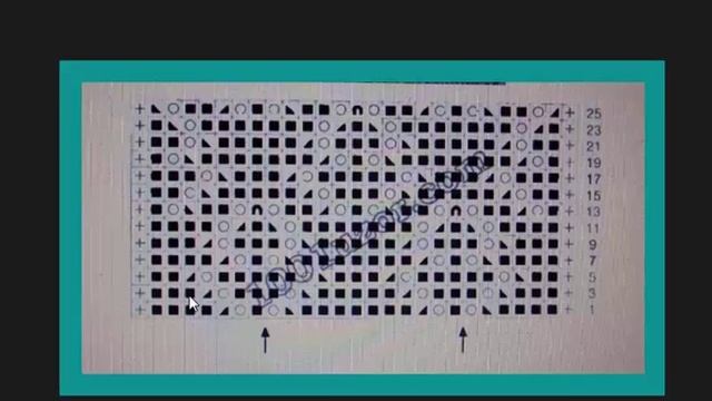 Как читать схемы узоров Вязание спицами Видеоурок 3 смотреть онлайн