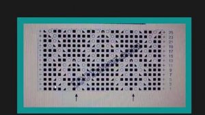 Как читать схемы узоров Вязание спицами Видеоурок 3