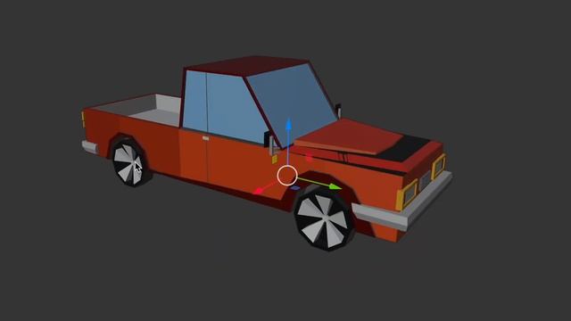 Low Poly Pickup - Blender - Unity смотреть онлайн