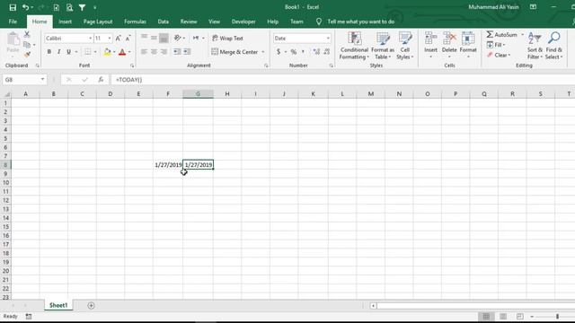 Excel Tips 2019 #3 excel todays date shortcut смотреть онлайн