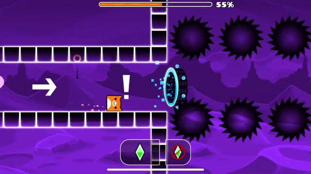 Мой первый уровень в игре Geometry Dash ❤️🔥✨ | начало ведения канала по видео играм & просто влогу смотреть онлайн