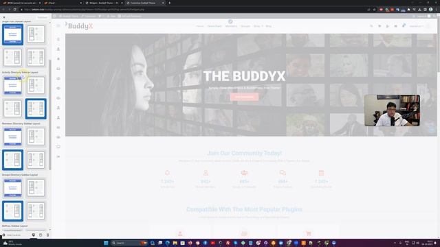 BuddyX Pro- Footer and Sidebar Options - WordPress Social Network Theme 2023 смотреть онлайн