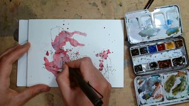 Expressive Sketch in Less than 10 MINUTES! Fun Sketching Ideas for Urban Watercolour Artists смотреть онлайн