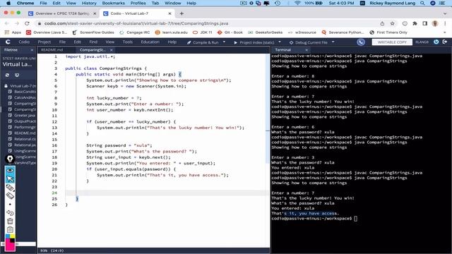 Comparing Strings in Java смотреть онлайн