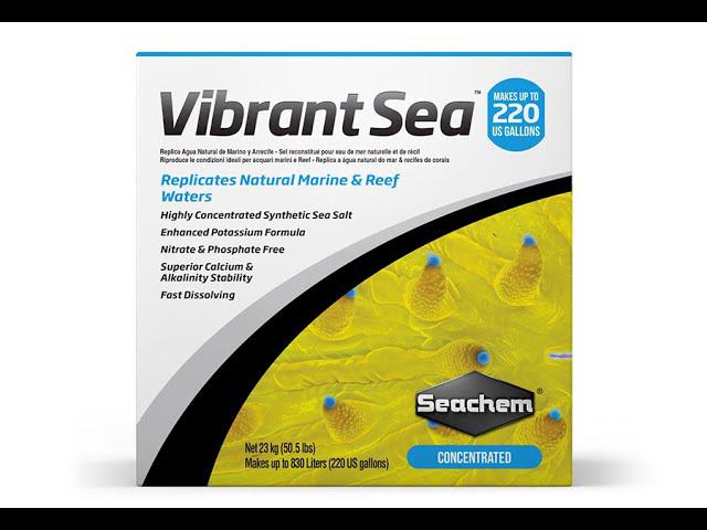Соль для морских аквариумов SeaChem Vibrant Sea смотреть онлайн