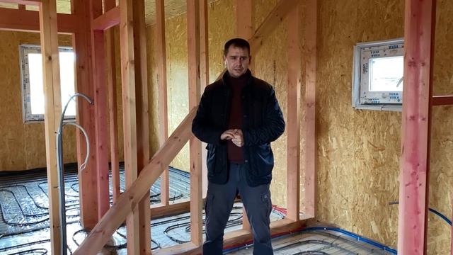 Инженерные коммуникации + тёплый пол в доме из СИП панелей смотреть онлайн