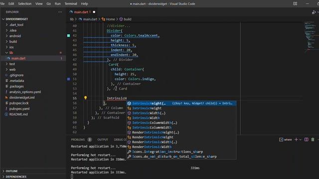 Flutter Mobile Apps Complete Divider Horizontal and Vertical in Flutter Apps смотреть онлайн