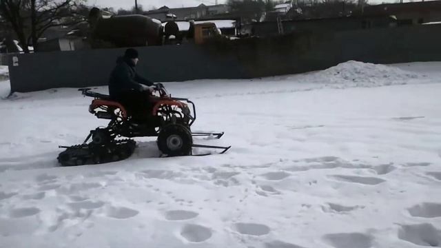 Гусеничный модуль для квадроцикла смотреть онлайн
