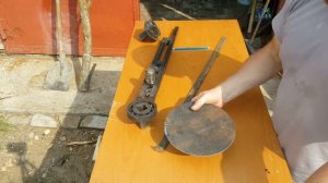 ПРИСПОСОБА  Станок Кондуктор, для ЗАГИБА  полосы в Круг, Кольцо без ТРУБОГИБА!