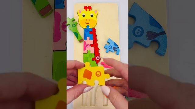 Let’s Make a Giraffe Number 1 to 10 Puzzle смотреть онлайн