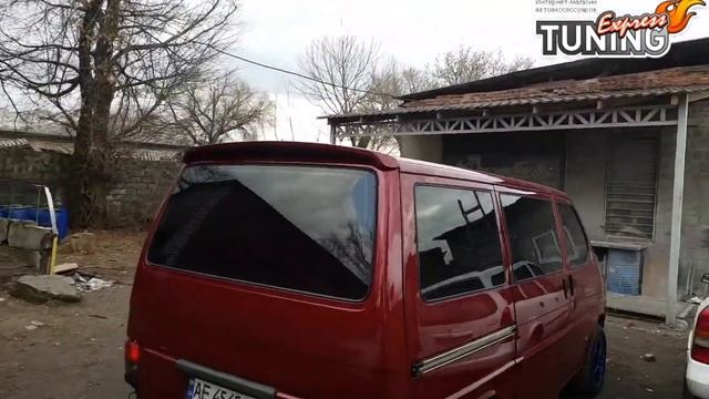Спойлер Фольксваген Транспортер Т4 / Спойлер на багажник VW Transporter T4 / Бренд AOM Tuning