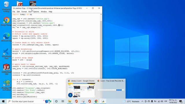 deteccion de esquinas y eliminacion de fondo-opencv смотреть онлайн