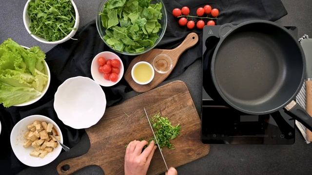 Зелена салата с гриловано тофу | Здравословни рецепти Vita Rama смотреть онлайн