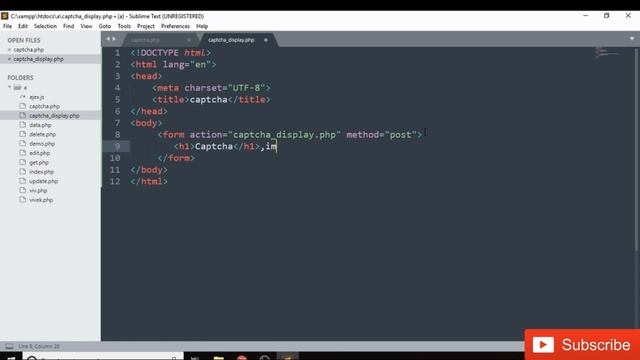 Captcha in PHP & MYSQL | Hindi смотреть онлайн