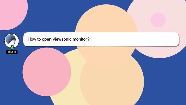 How to open viewsonic monitor? смотреть онлайн